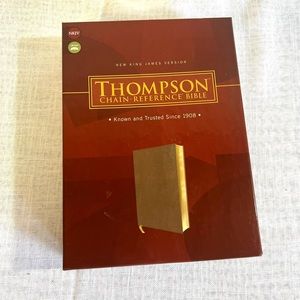 Thompson chain reference bible new King James Version brown leather soft